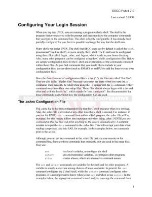 Configuring Your Login Session