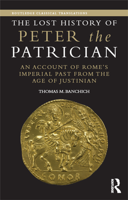 The Lost History of Peter the Patrician