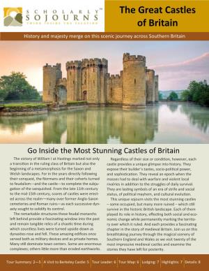 The Great Castles of Britain History and Majesty Merge on This Scenic Journey Across Southern Britain