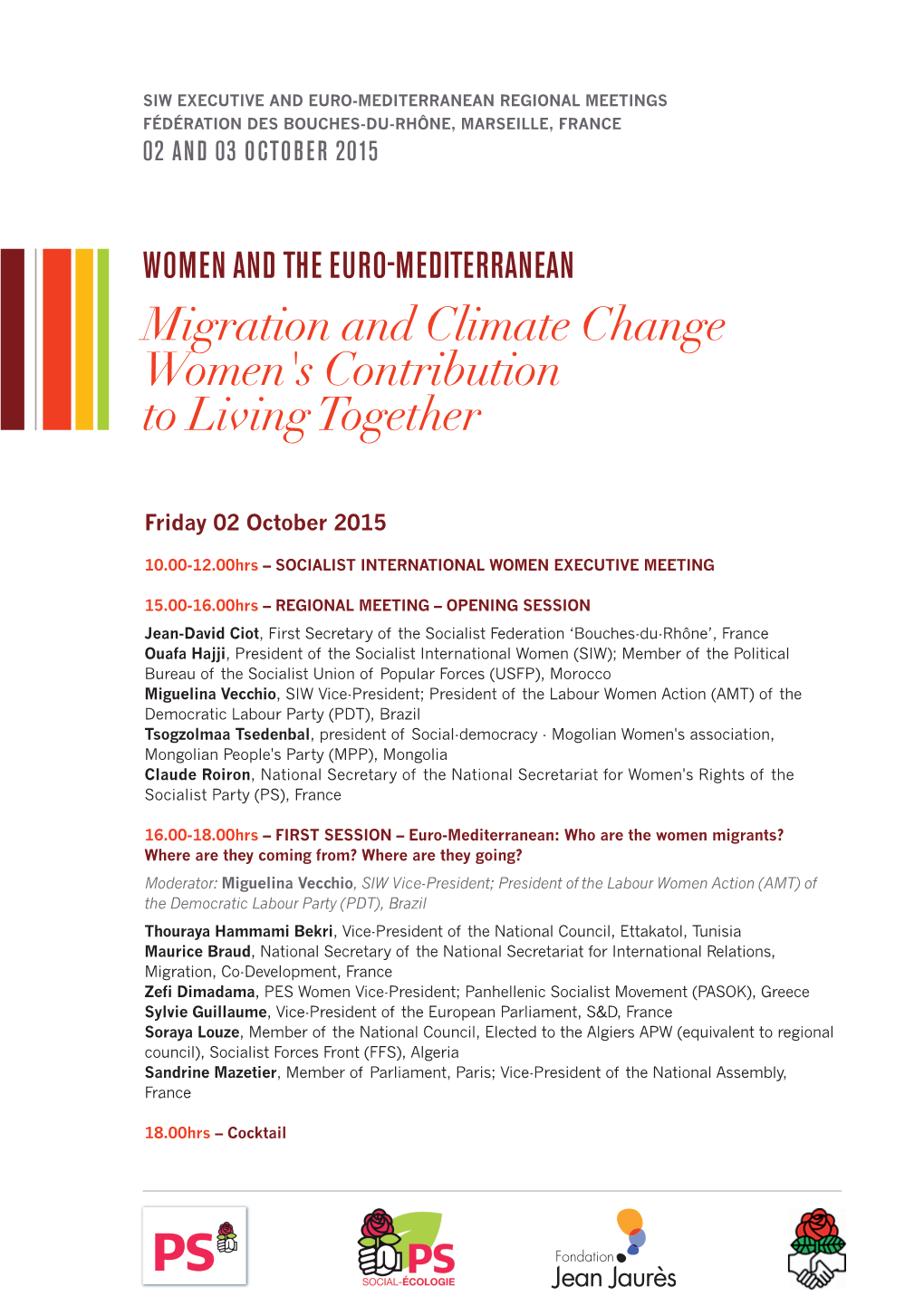 Migration and Climate Change Women's Contribution to Living Together