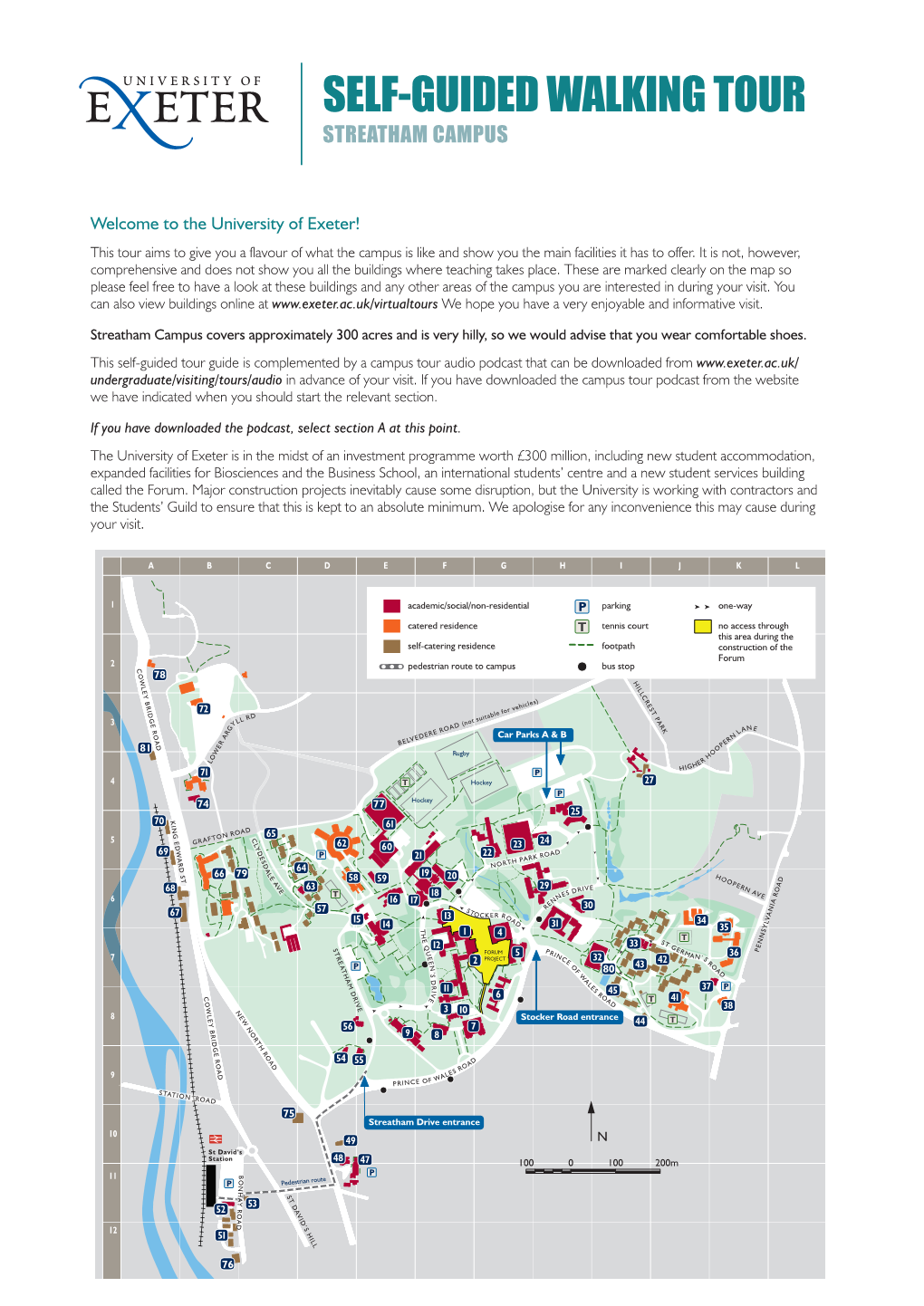 Self-Guided Walking Tour Streatham Campus