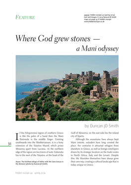 Where God Grew Stones — a Mani Odyssey