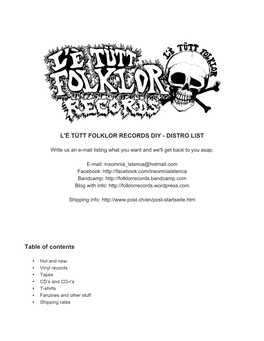 LTFR Distro List 25.04.16