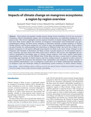 Impacts of Climate Change on Mangrove Ecosystems: a Region by Region Overview