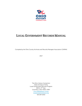 Local Government Records Manual