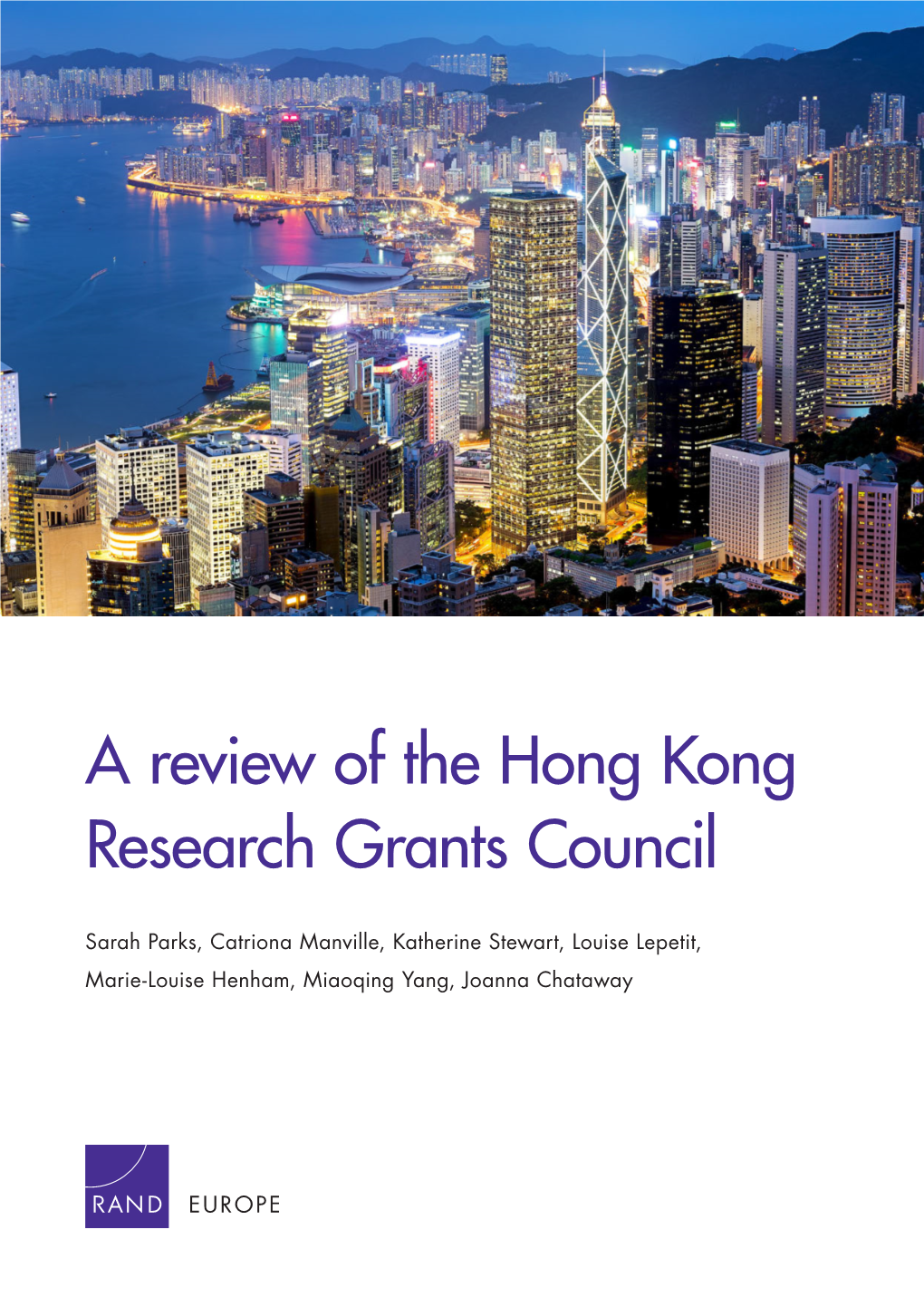 A Review of the Hong Kong Research Grants Council