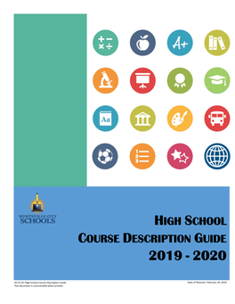 HCS High School Course Description Guide 2019-2020