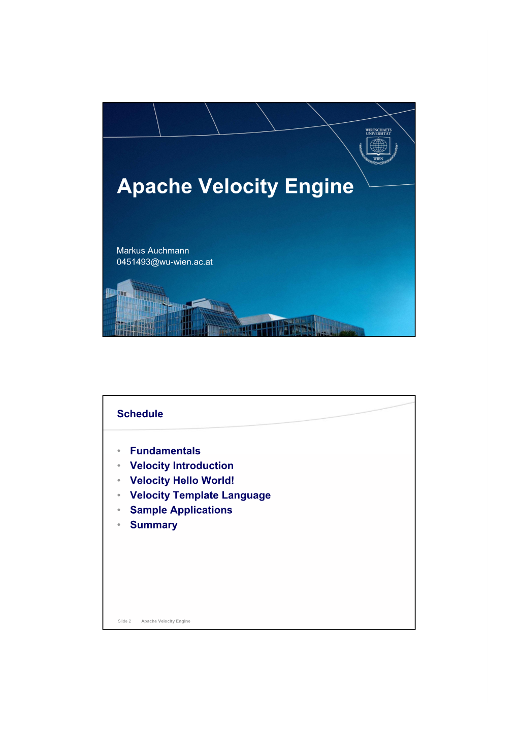 Apache Velocity Engine