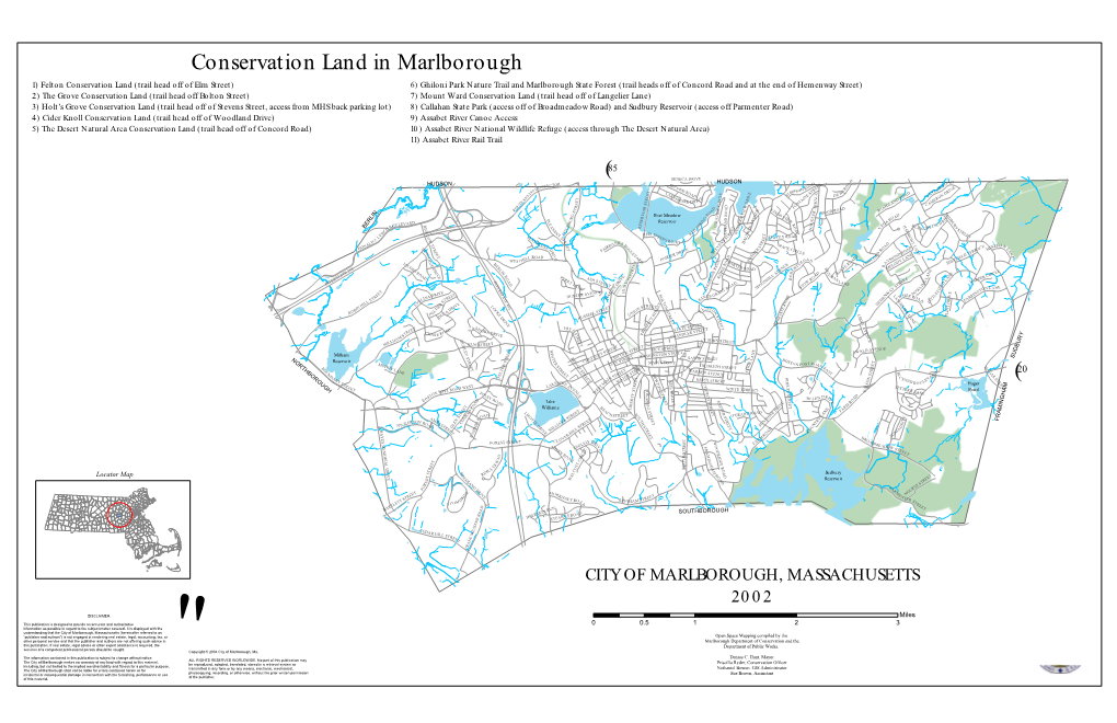 A Map of Conservation Land in Marlborough