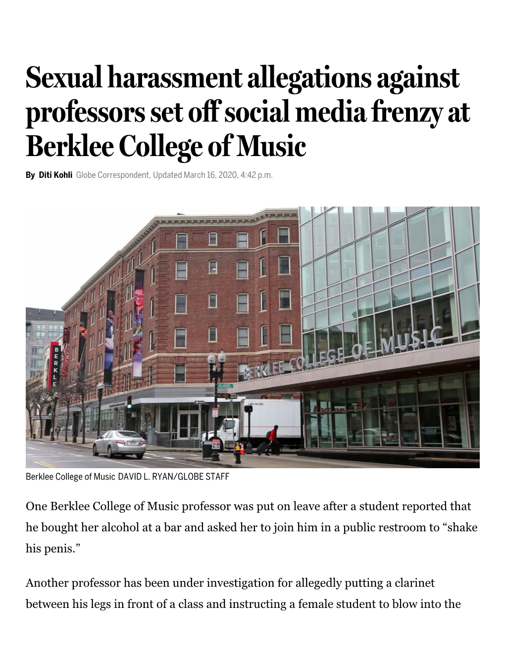 Social Media Frenzy at Berklee College of Music