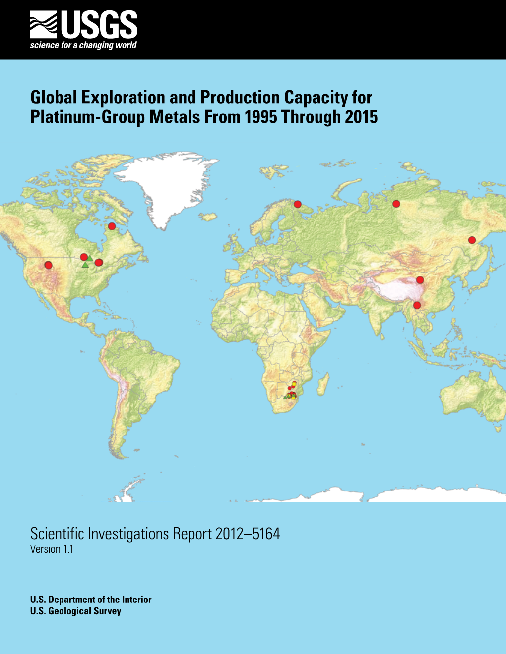 Global Exploration and Production Capacity for Platinum-Group Metals from 1995 Through 2015