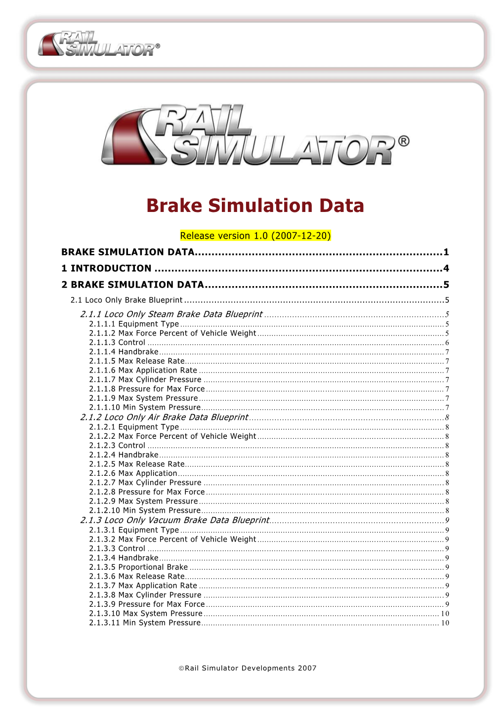 2.02 Brake Simulation Data