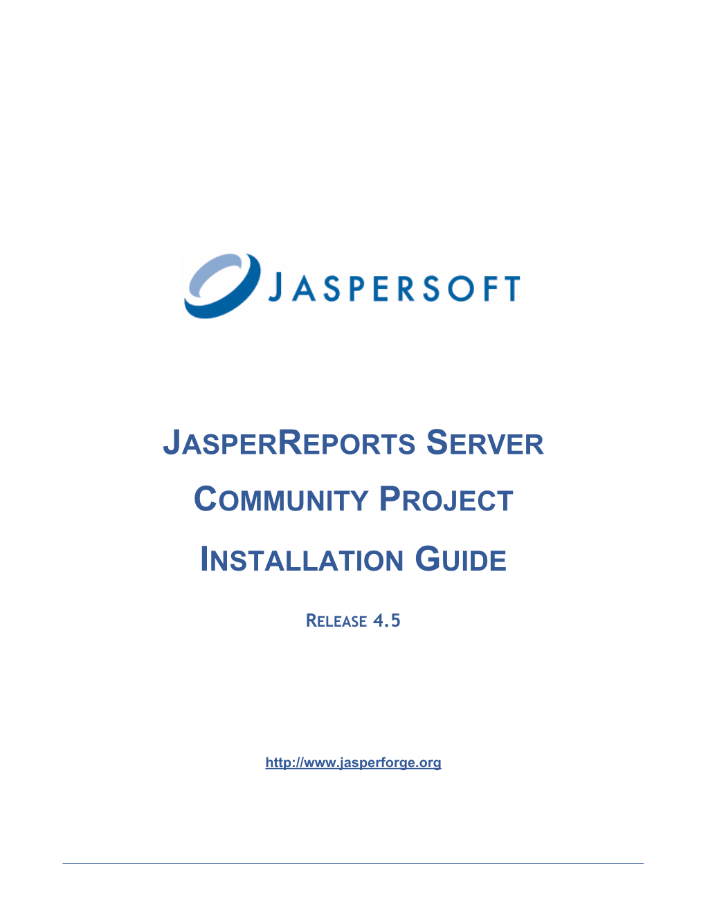 Jasperreports Server Community Project Installation Guide