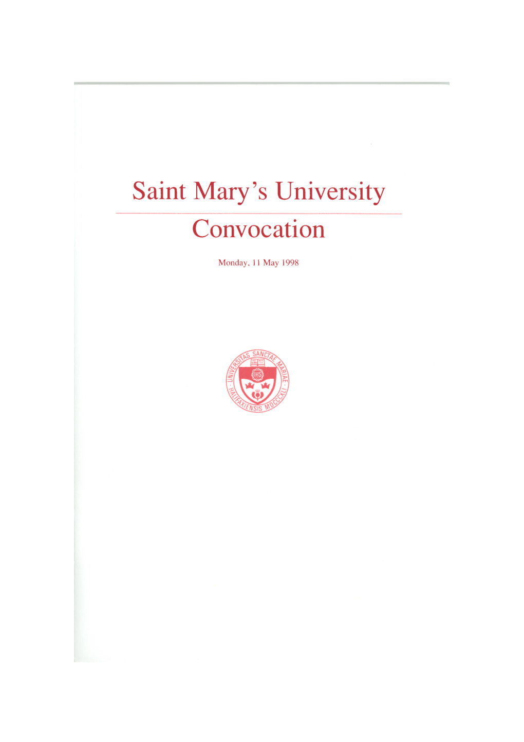 Saint Mary's University Convocation