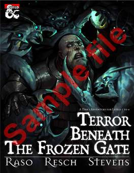 Raso Resch Stevens Terror Beneath the Frozen Gate a Tier 1 Adventure for Characters from Levels 1 to 4