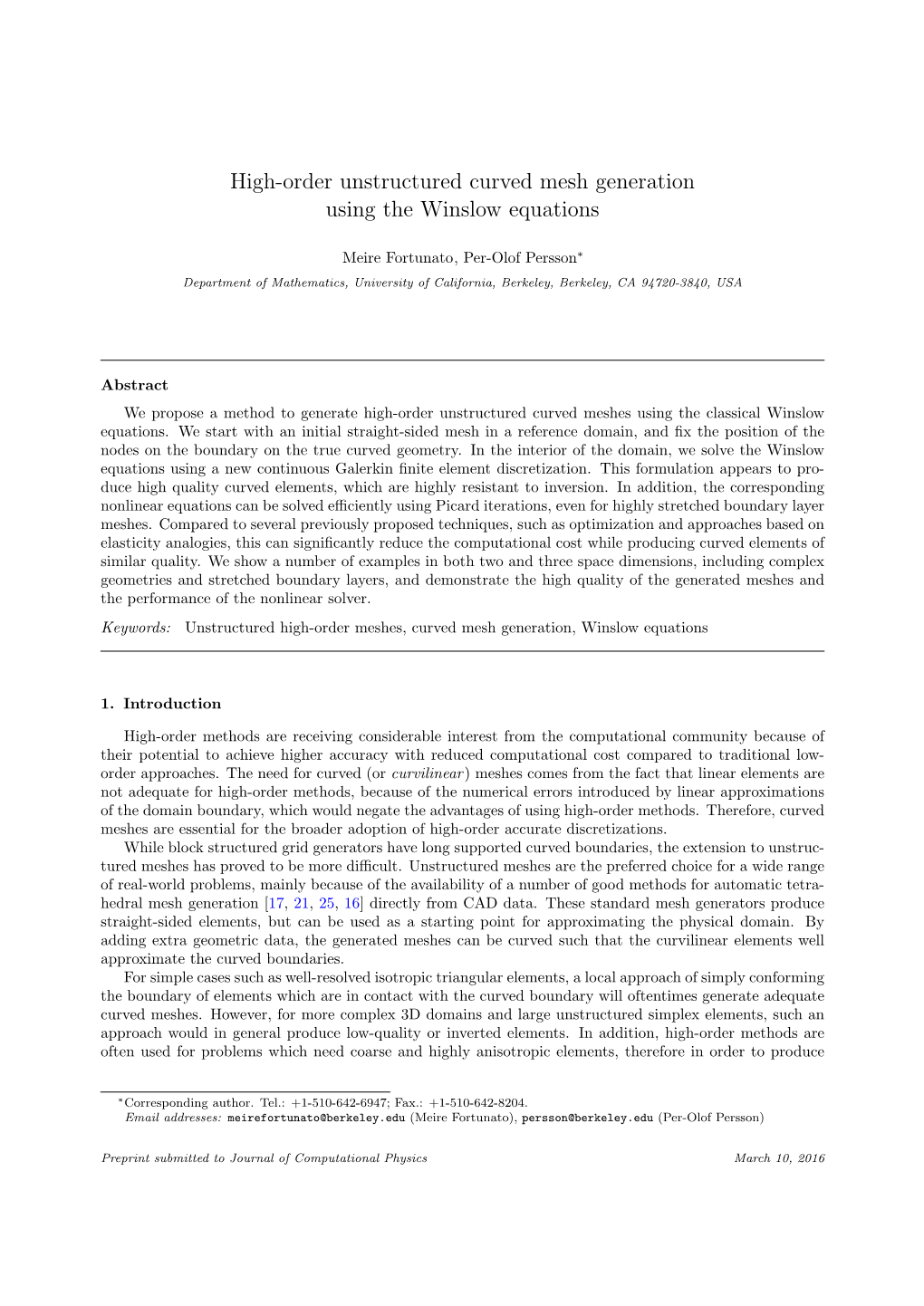 high-order-unstructured-curved-mesh-generation-using-the-winslow