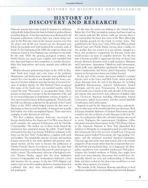 History of Discovery and Research