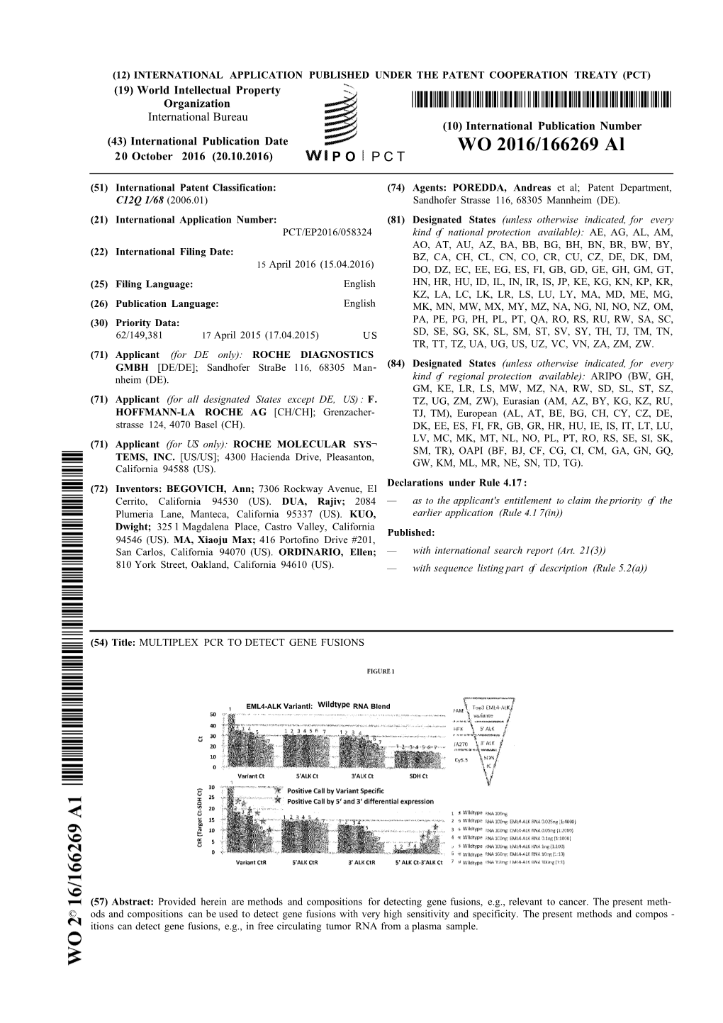 WO 2016/166269 Al 20 October 2016 (20.10.2016) P O P C T