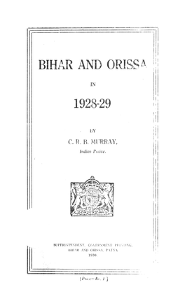 BIHAR and ORISS ~. Iii