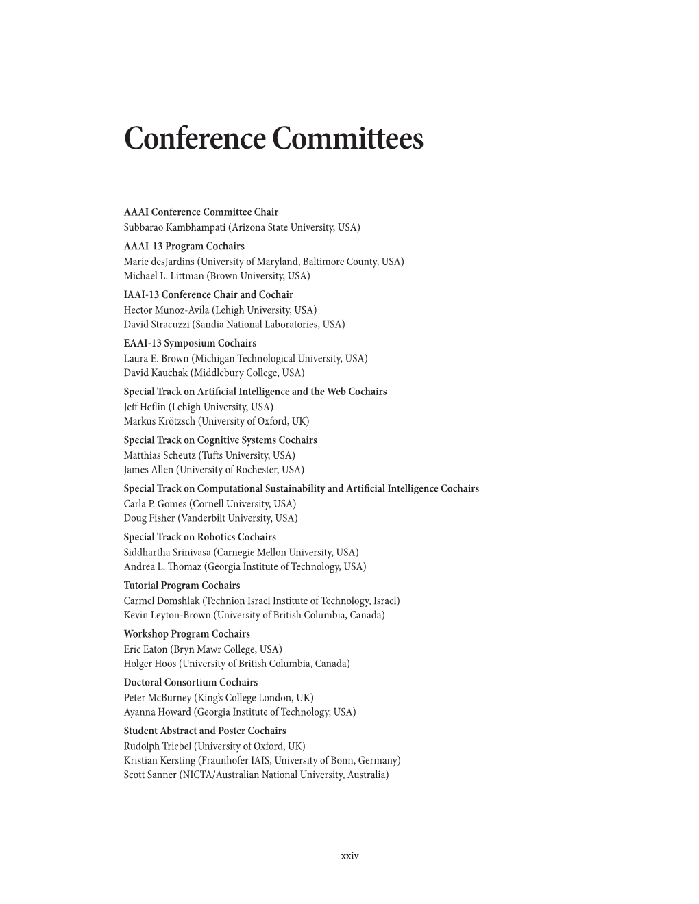 Conference Committees