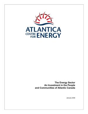 The Energy Sector an Investment in the People and Communities of Atlantic Canada
