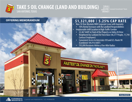 Take 5 Oil Change (Land and Building) San Antonio, Texas