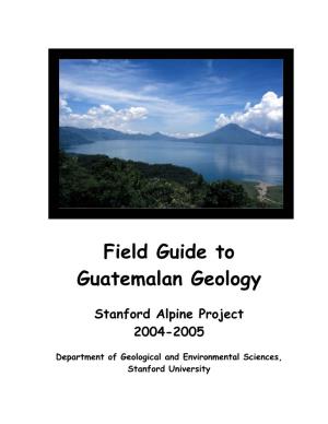 SAP 2005 Guatemala Field Trip Guidebook And