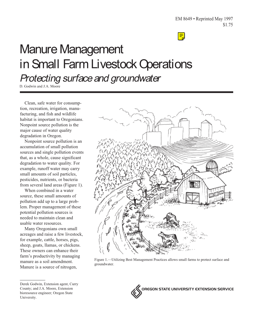 Manure Management in Small Farm Livestock Operations: Protecting