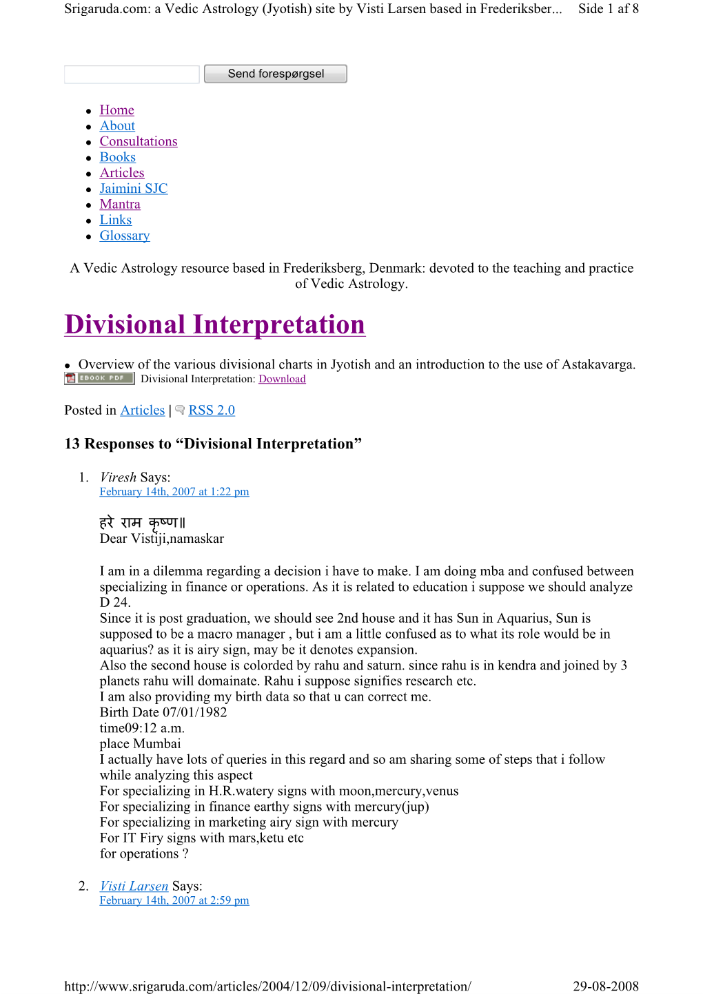 Divisional Interpretation