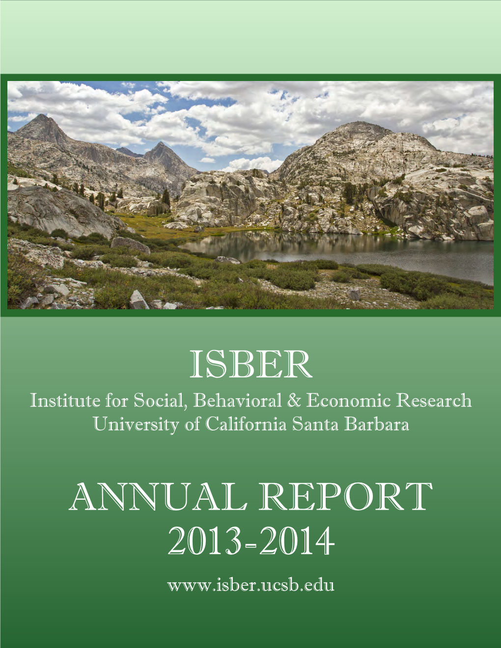 Annual Report 2013-2014 Isber