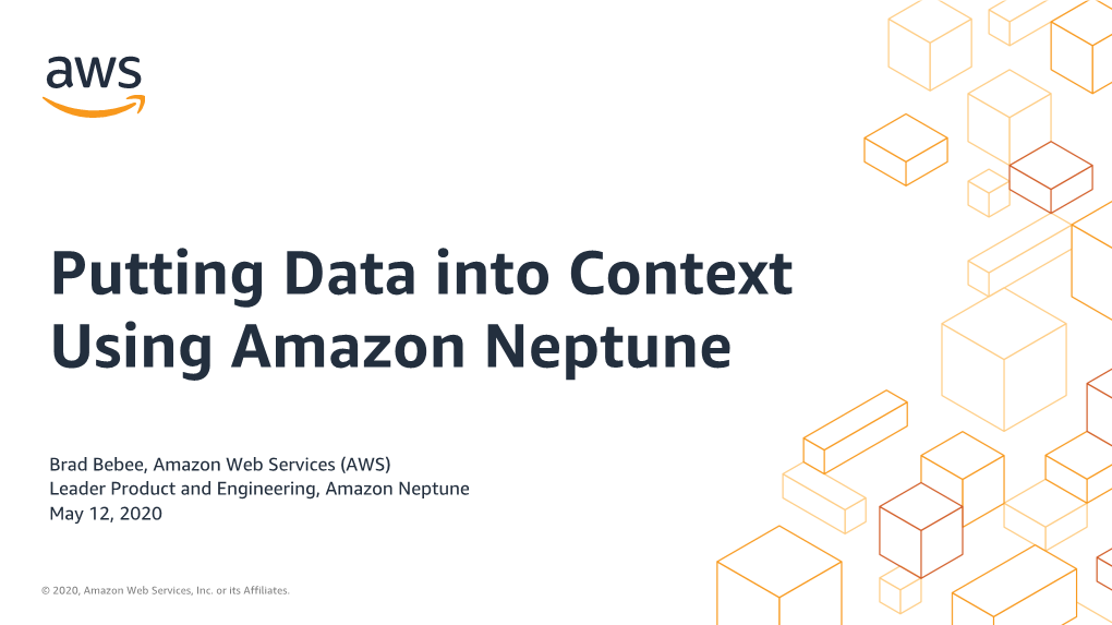 Putting Data Into Context Using Amazon Neptune