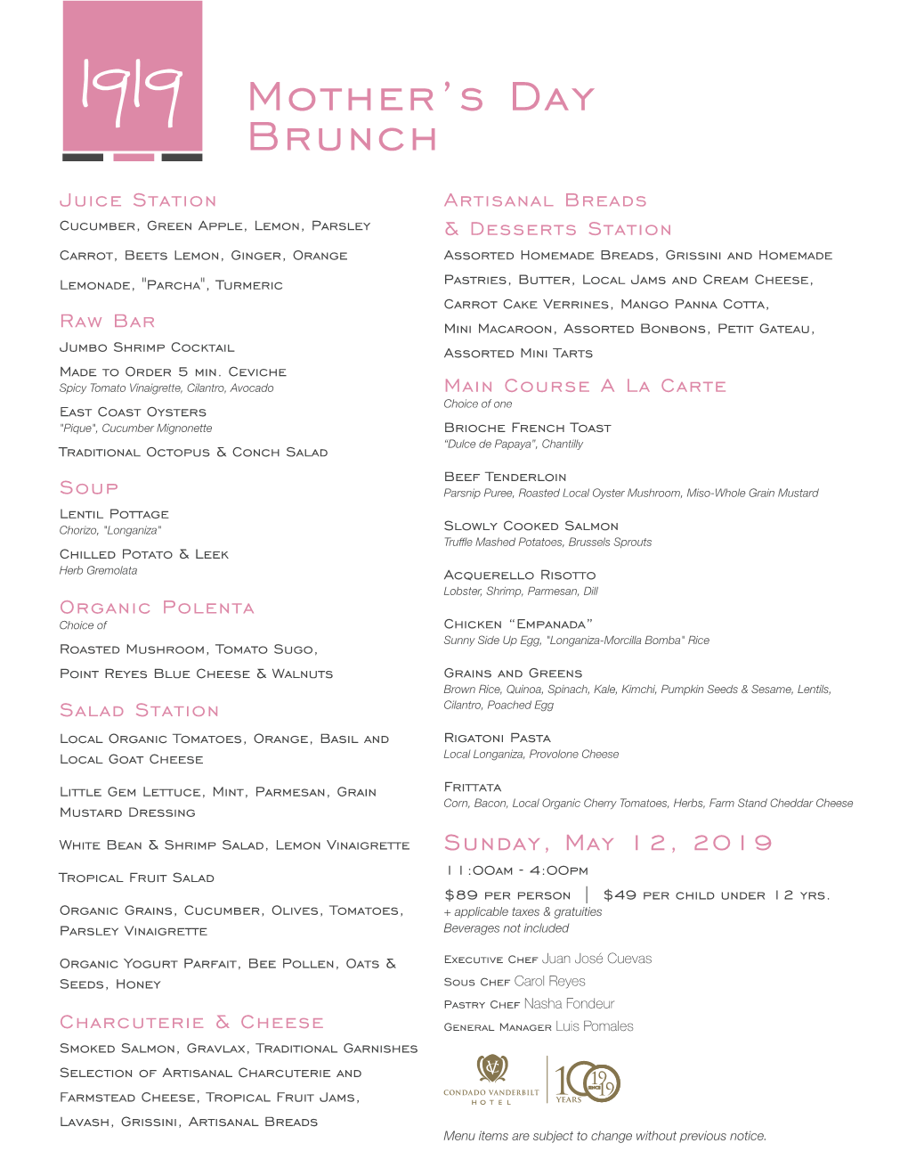 1919 Mothers Brunch 2019-3