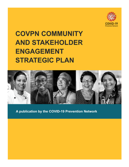 Covpn Community and Stakeholder Engagement Strategic Plan