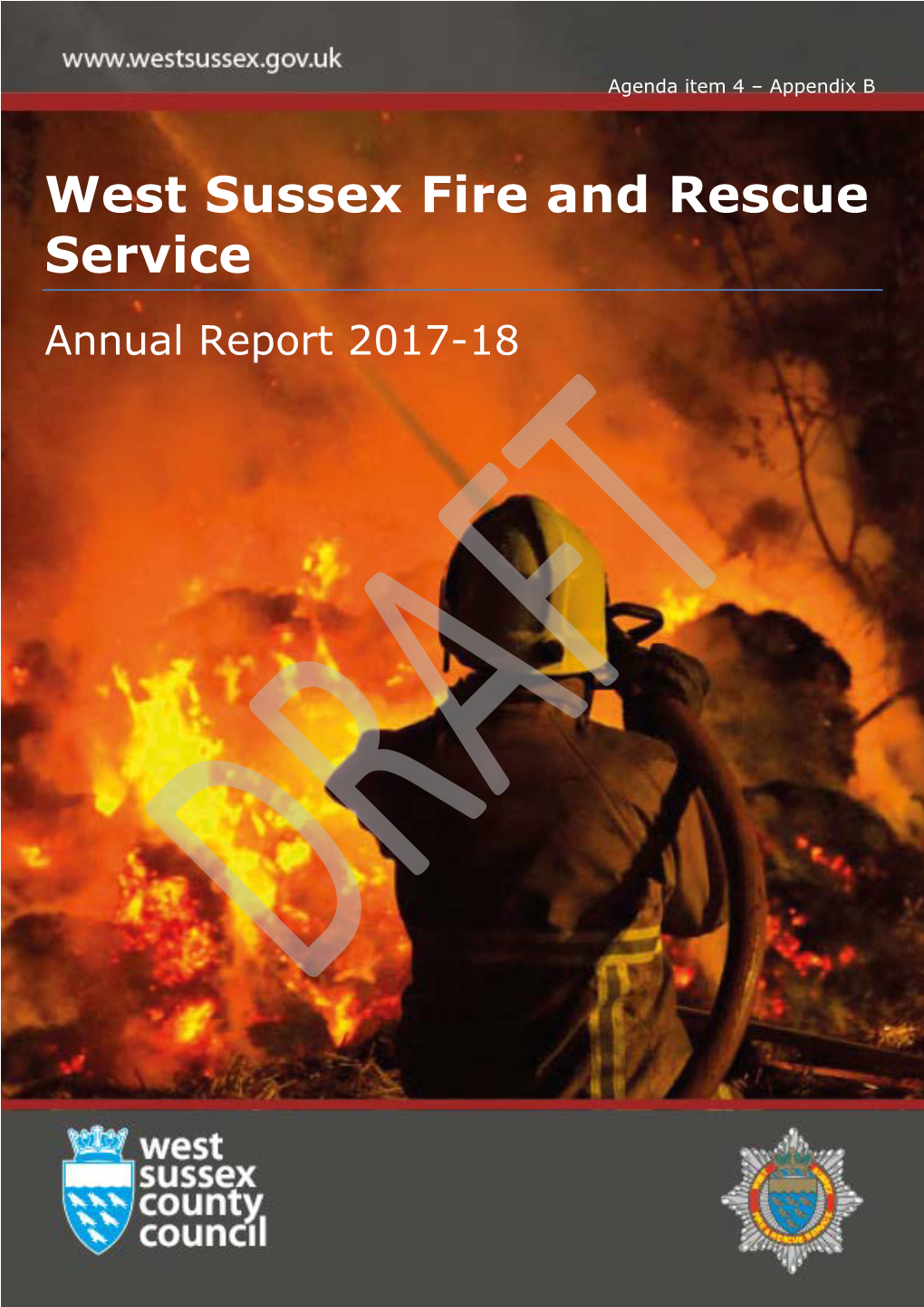 West Sussex Fire and Rescue Service Annual Report 2017-18