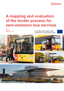 A Mapping and Evaluation of the Tender Process for Zero-Emission Bus Services