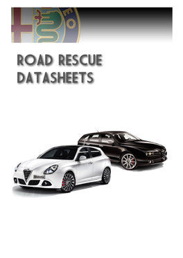 Road Rescue Datasheets Alfa Romeo Giulietta