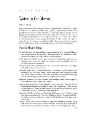 Water in the Movies