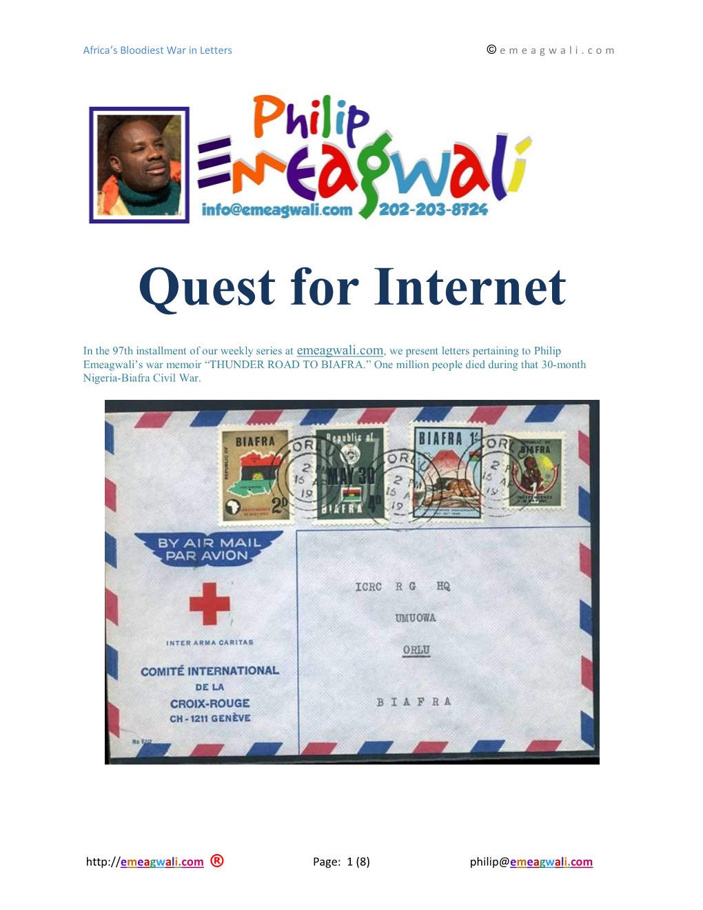 My Quest for an Internet