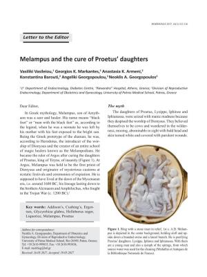 Melampus and the Cure of Proetus' Daughters