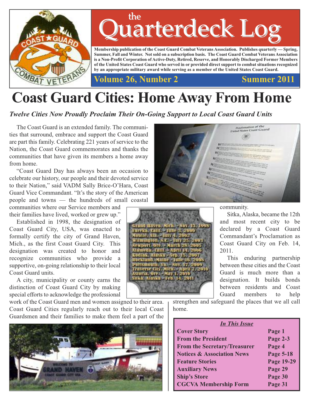 Collecting Coast Guard — the End of Woody’S Story by Frank Bari, QD Log Assistant Editor