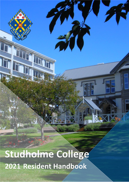 Studholme College 2021 Resident Handbook Contents