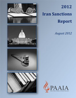 2012 Iran Sanctions Report