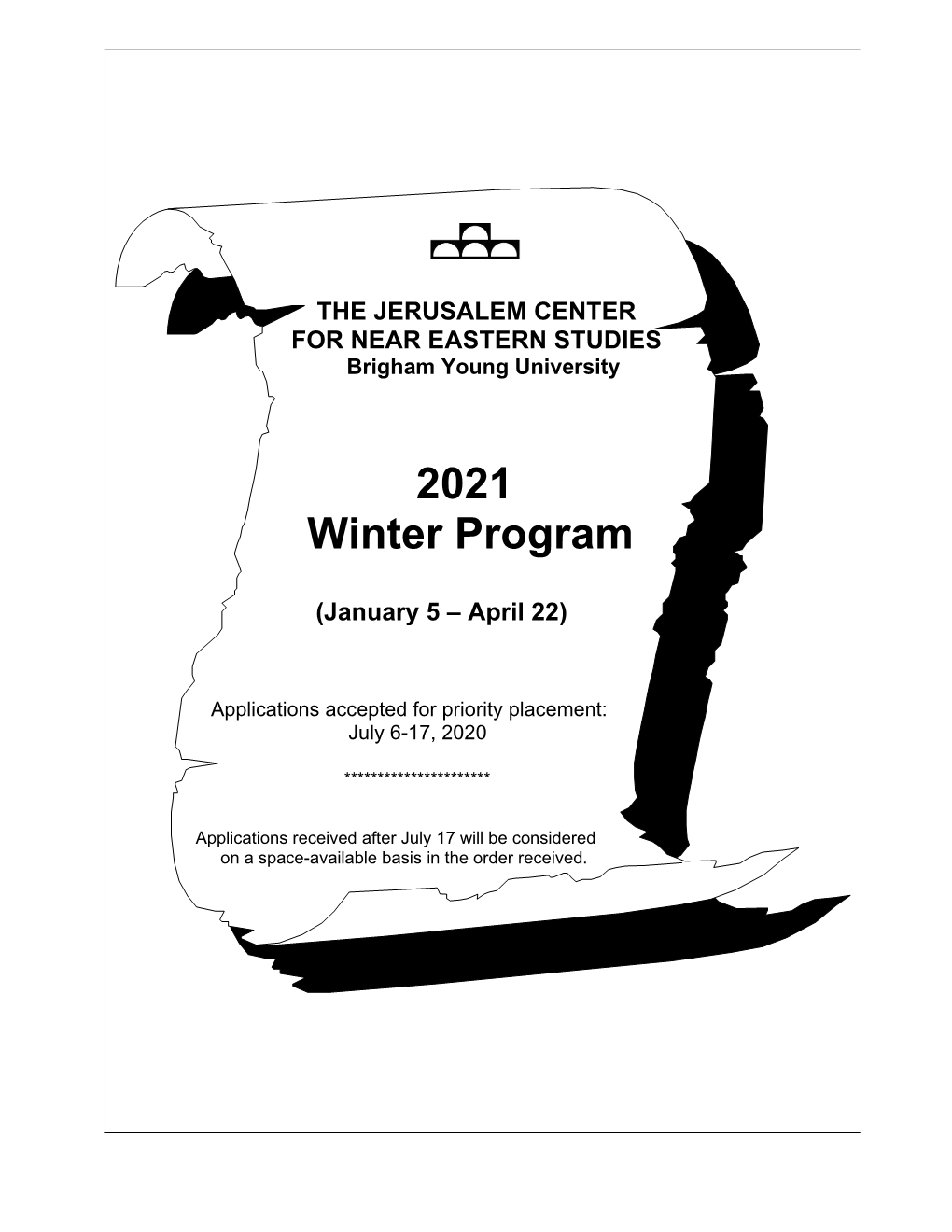 2021 Winter Program