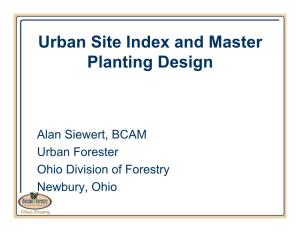 Urban Site Index and Master Planting Design