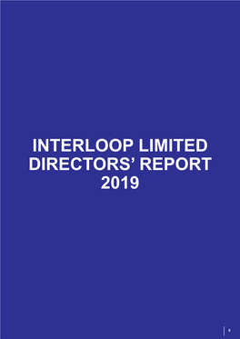 Interloop Limited Directors' Report 2019