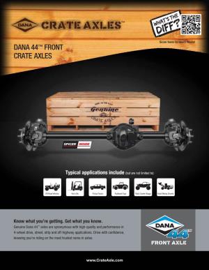 Dana 44™ Front Crate Axles