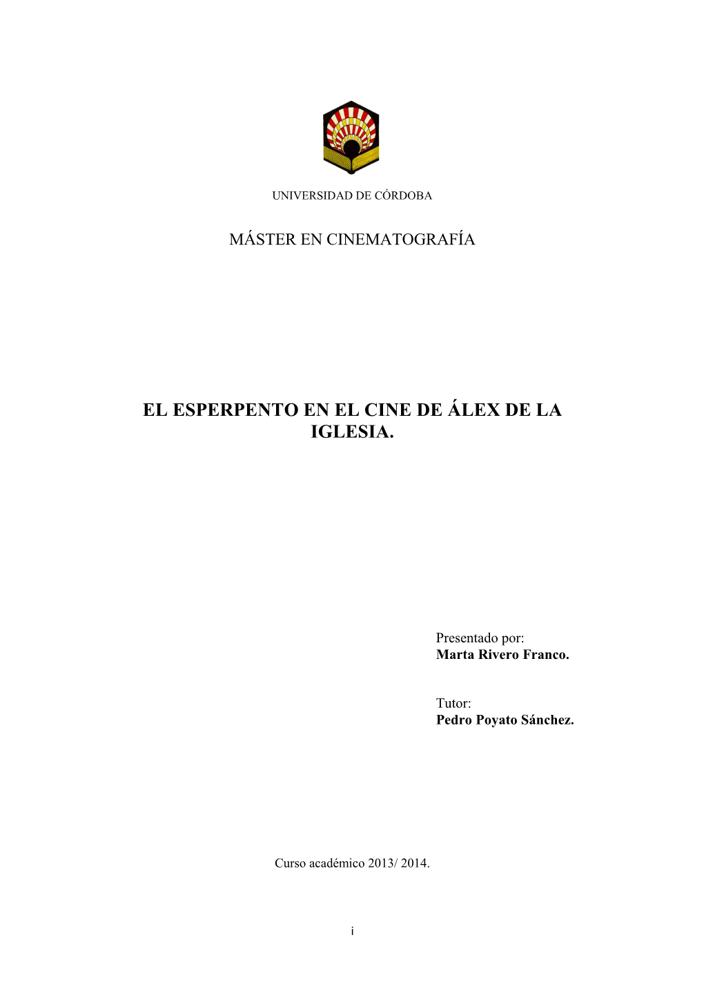 El Esperpento En El Cine De Álex De La Iglesia. Marta Rivero Franco.Pdf