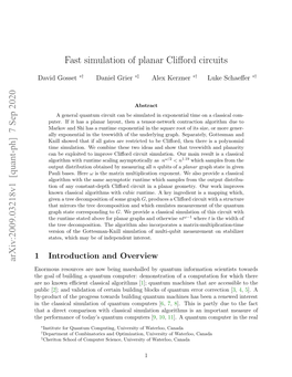 Fast Simulation of Planar Clifford Circuits