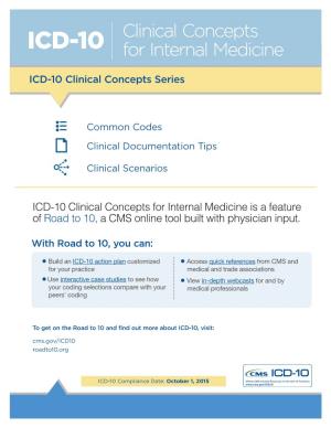 ICD-10: Clinical Concepts for Internal Medicine