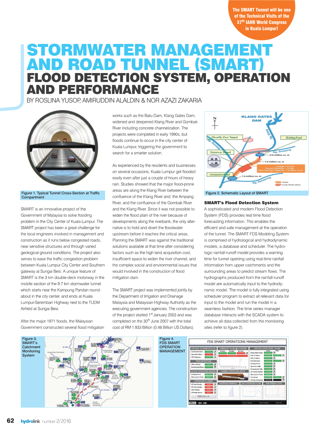 Stormwater Management and Road Tunnel (Smart ) Flood Detection System, Operation and Performance by Roslina Yusop, Amiruddin Alaldin & Nor Azazi Zakaria